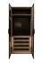 GD-10012/1-3 Шкаф Alto двух c выдв ящик,цвет дуб Урбан Кофейный,дверцы стекло(тонир) 100*57*228.5см (TT-00014198)