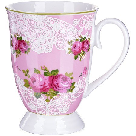 Кружка фарфоровая 300 мл Цветы LR (27881) Кружка фарфоровая 300 мл Цветы LR (27881)