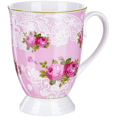 Кружка фарфоровая 300 мл Цветы LR (27881) Кружка фарфоровая 300 мл Цветы LR (27881)