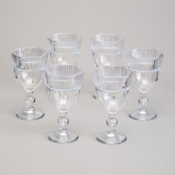 Набор бокалов для вина "crystal pearl" 6 шт 310 мл / 16,5 см Lefard (675-108)