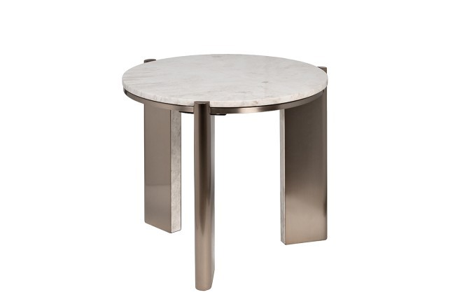 Стол журнальный натур.белый мрамор Cass White d 57*50см (TT-00014149) Стол журнальный натур.белый мрамор Cass White d 57*50см (TT-00014149)