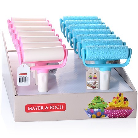 Кулинарный ролик для теста РОЗОВЫЙ Mayer&Boch (27387)