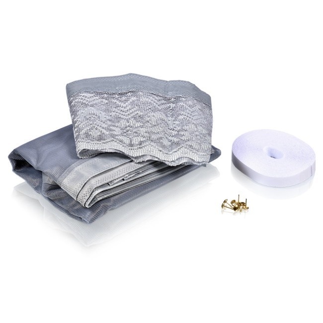 Противомоскитная сетка Help штора на дверь с магнитами и крепежом 2 шт 80004 (62891)