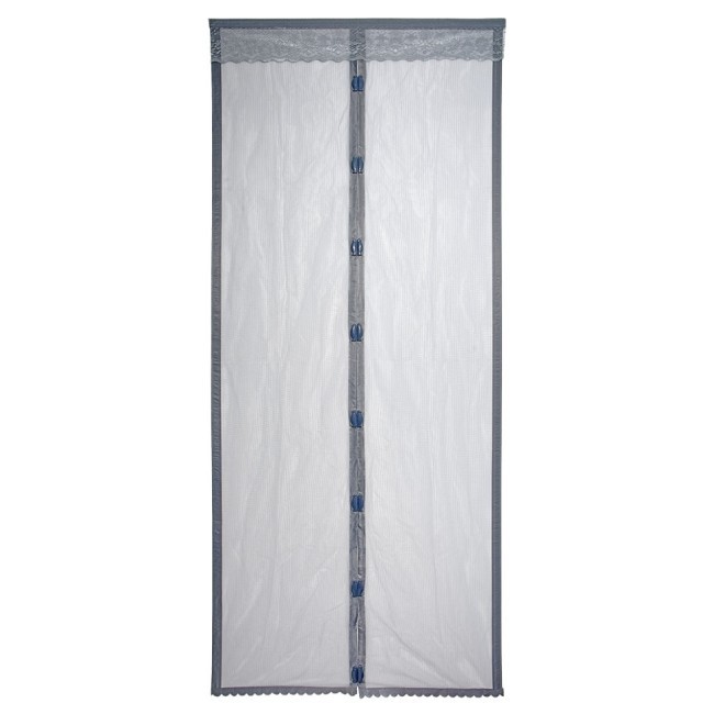 Противомоскитная сетка Help штора на дверь с магнитами и крепежом 2 шт 80004 (62891)