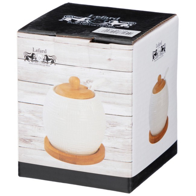 Сахарница с ложкой lefard "native" 300 мл 8*8*10 см Lefard (587-170)