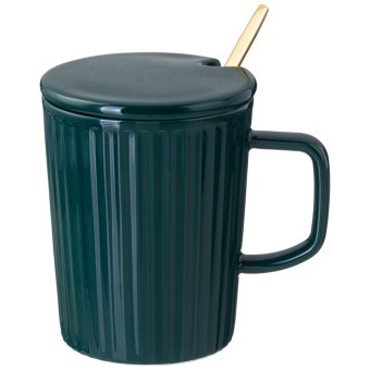 Кружка lefard "herbal" с крышкой и металл. ложкой 350 мл серая Lefard (42-483) Кружка lefard "herbal" с крышкой и металл. ложкой 350 мл серая Lefard (42-483)