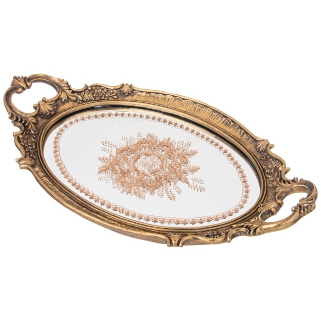 Поднос декоративный коллекция "рококо", 43,3*24,8*5cm Lefard (504-393) Поднос декоративный коллекция "рококо", 43,3*24,8*5cm Lefard (504-393)