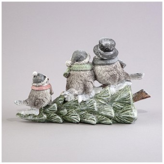 Статуэтка "птички" с led-подсветкой 22х9,5х13 см Lefard (121-118)