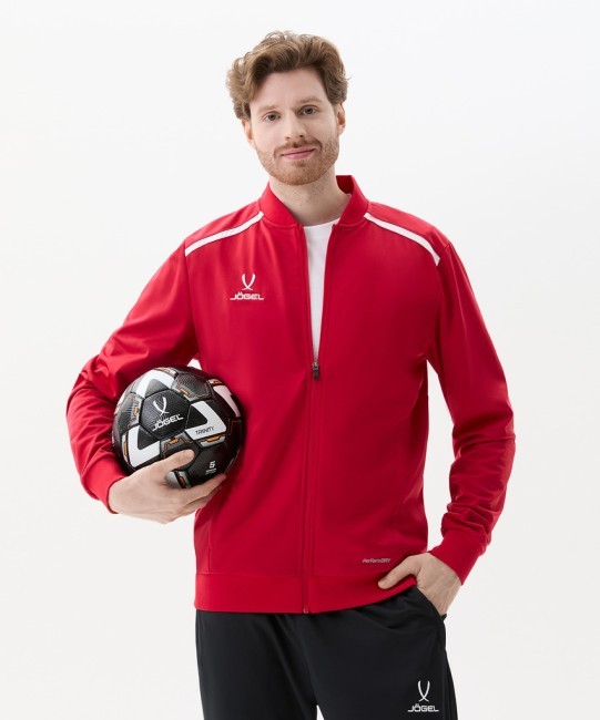 Олимпийка JÖGEL DIVISION PerFormDRY Pre-match Knit Jacket, красный (2107256)