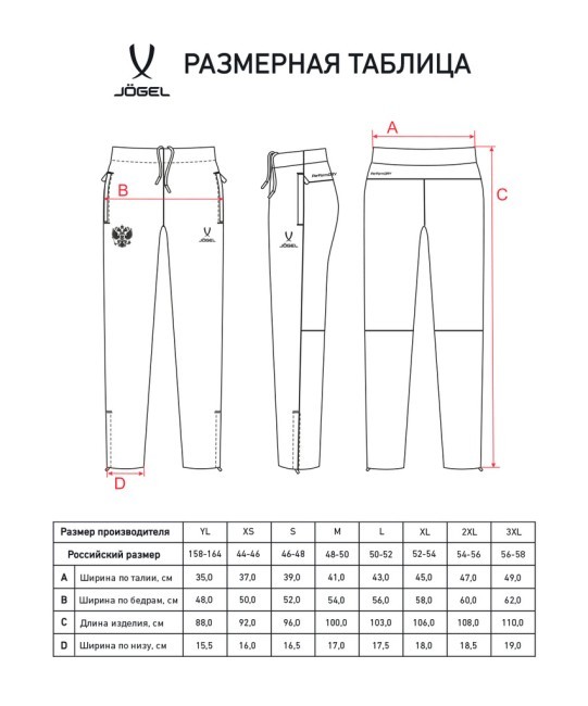 Брюки спортивные JOGEL NATIONAL PerFormDRY Woven Pants, темно-синий (2110183)
