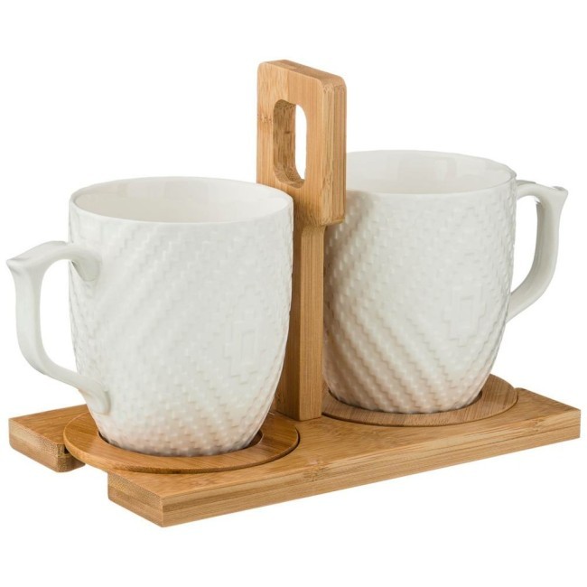 Набор кружек lefard "native" 2 шт. 360 мл на подставке 26,5*11,5*15 см Lefard (587-143)