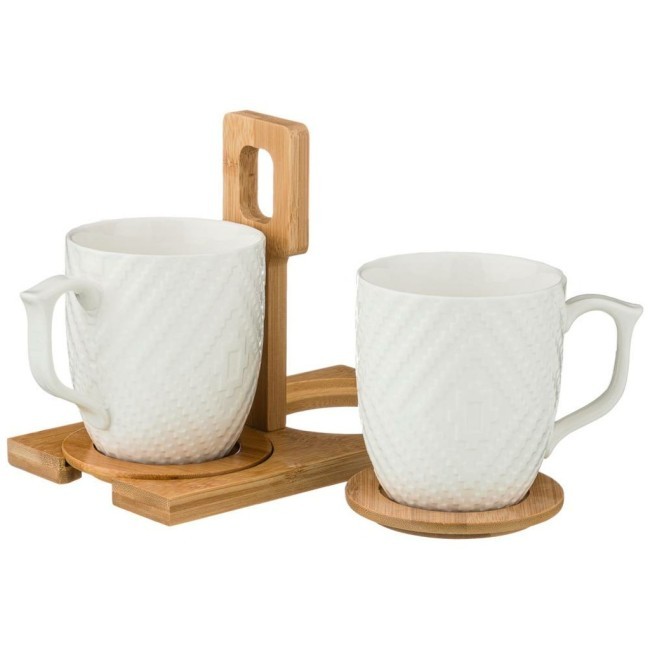 Набор кружек lefard "native" 2 шт. 360 мл на подставке 26,5*11,5*15 см Lefard (587-143)