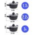 Набор посуды 6пр с/кр 1,7+2,2+3л Мрам/крош (40546-25078-25082Н)