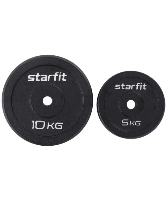 Диск чугунный Starfit BB-204 d=26 мм, черный, 5 кг (998407)