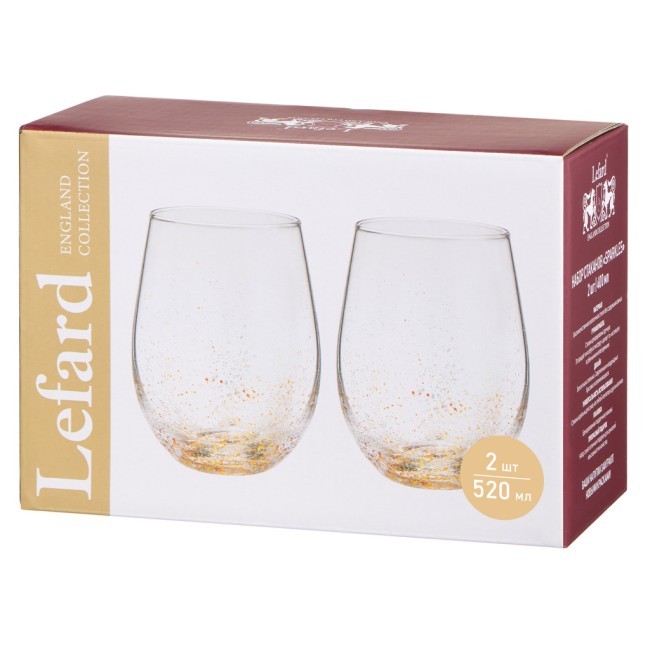Набор стаканов "sparkles" из 2 шт. 520 мл Lefard (685-126) Набор стаканов "sparkles" из 2 шт. 520 мл Lefard (685-126)