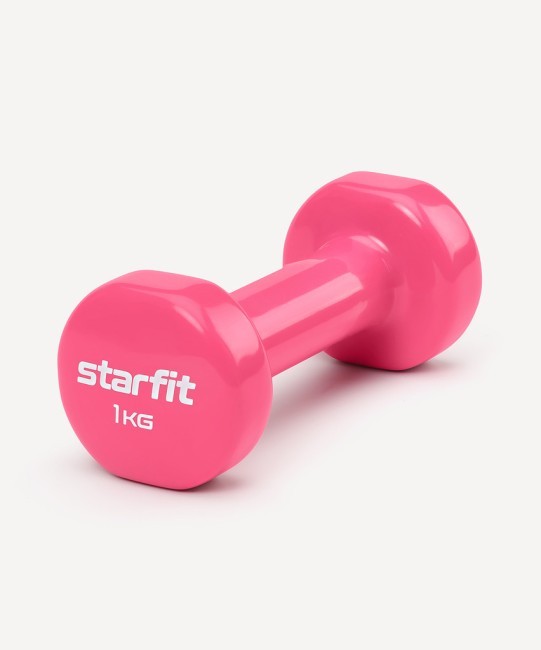 Гантель виниловая STARFIT DB-101 1 кг, розовый (2103568) Гантель виниловая STARFIT DB-101 1 кг, розовый (2103568)