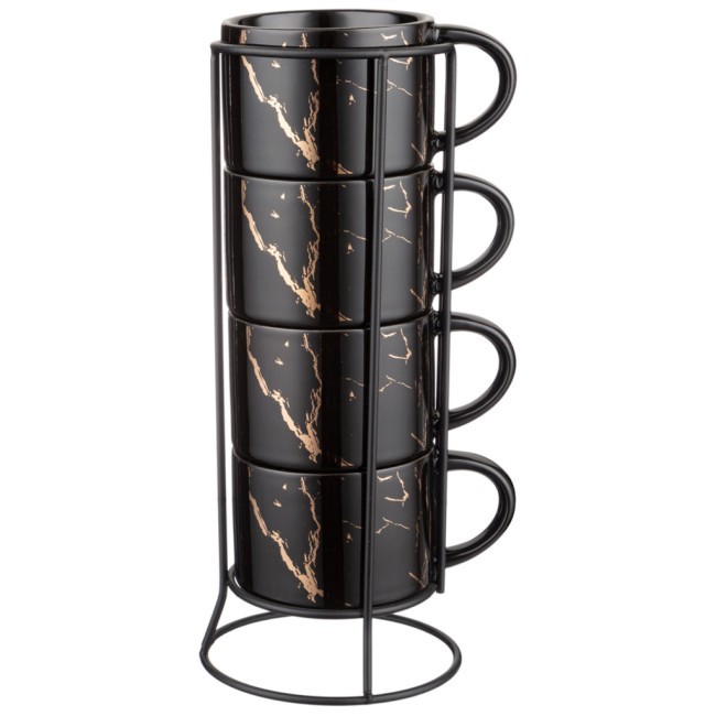 Набор кружек на металл. подставке lefard "fantasy" 4 шт. 300 мл черный Lefard (42-442) Набор кружек на металл. подставке lefard "fantasy" 4 шт. 300 мл черный Lefard (42-442)