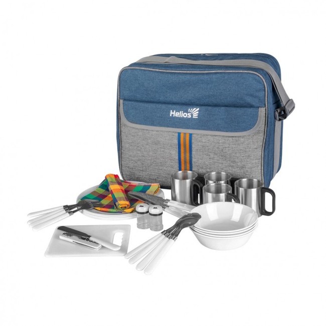 Набор для пикника Helios на 4 персоны HS-425(4)BG (76254) Набор для пикника Helios на 4 персоны HS-425(4)BG (76254)
