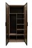 GD-10013/1-3 Шкаф Alto двухд c полками, цвет дуб Урбан Кофейный, дверцы стекло(тонир) 100*57*228.5см (TT-00014200)