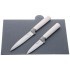 Набор agness из 10пр: 5 ножей, 4 доски и подставка, цвет: бело-серый Agness (671-212)