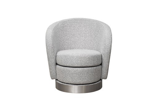 Кресло Napoli вращающееся, рогожка св.серый Santo1400-SVSER 76*76*76см (TT-00012731)