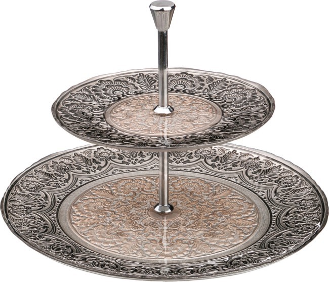 Фруктовница 2-х ярусная "султан" диаметр=21/23 см.высота=23,5 см. Dekor Cam (484-109) Фруктовница 2-х ярусная "султан" диаметр=21/23 см.высота=23,5 см. Dekor Cam (484-109)