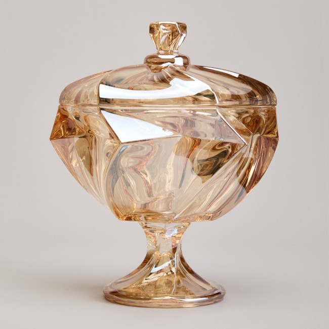 Блюдо с крышкой на ножке "bohema" amber диаметр=17 см высота=15,5 см Lefard (195-227) Блюдо с крышкой на ножке "bohema" amber диаметр=17 см высота=15,5 см Lefard (195-227)