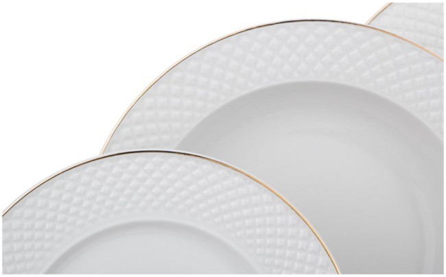 Сервиз столовый lefard  "диаманд голд" на 6 пер. 23 пр. Lefard (359-321)