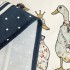Скатерть овальная "family farm" 140х180см ,синий,100% хлопок,твил,с пропиткой SANTALINO (850-742-27)