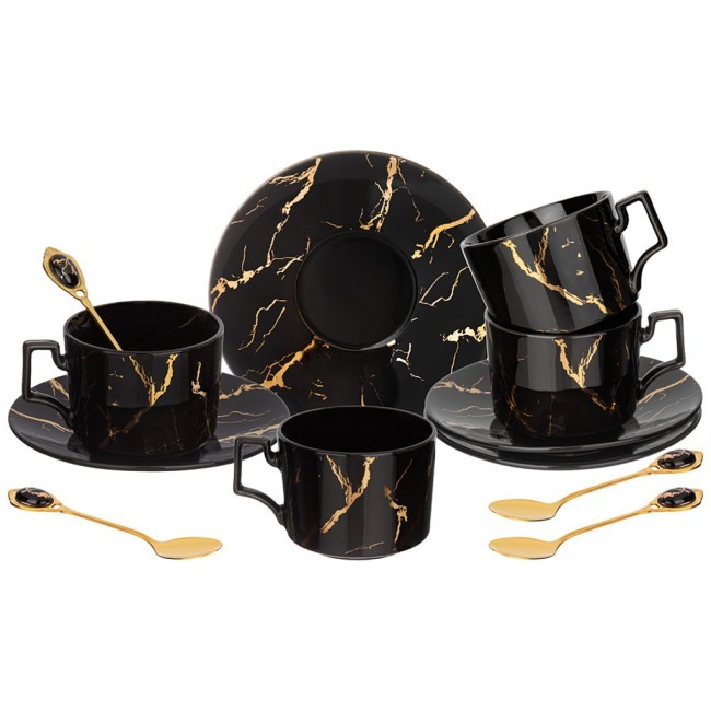 Чайный набор lefard "fantasy" на 4 пер. 12 пр. 250 мл черный Lefard (42-453)