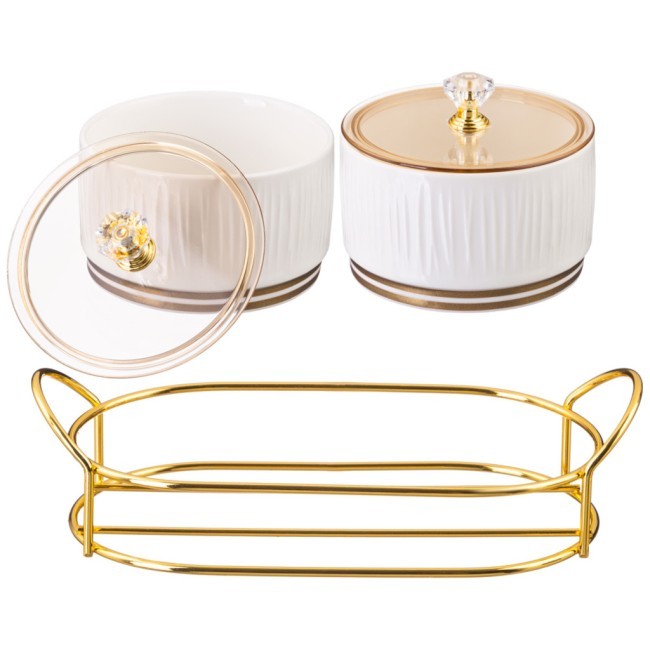 Набор банок lefard "herbal" с пластик. крышкой 2 шт. 230 мл на металл. подставке Lefard (42-484) Набор банок lefard "herbal" с пластик. крышкой 2 шт. 230 мл на металл. подставке Lefard (42-484)