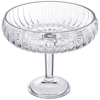 Блюдо на ножке, 24х24,5 см Alegre Glass (337-102)