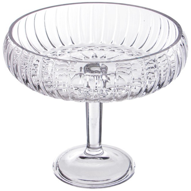 Блюдо на ножке, 24х24,5 см Alegre Glass (337-102)