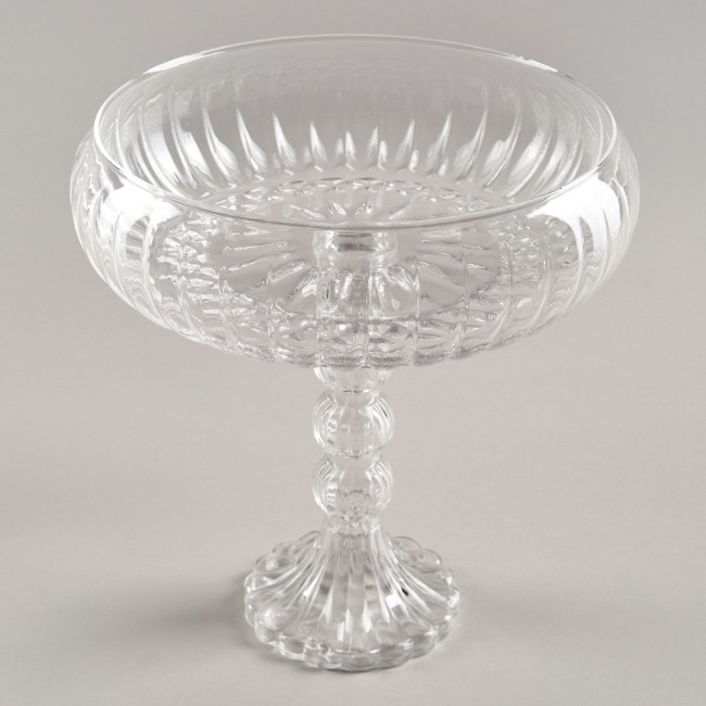 Блюдо на ножке, 24х24,5 см Alegre Glass (337-102) Блюдо на ножке, 24х24,5 см Alegre Glass (337-102)