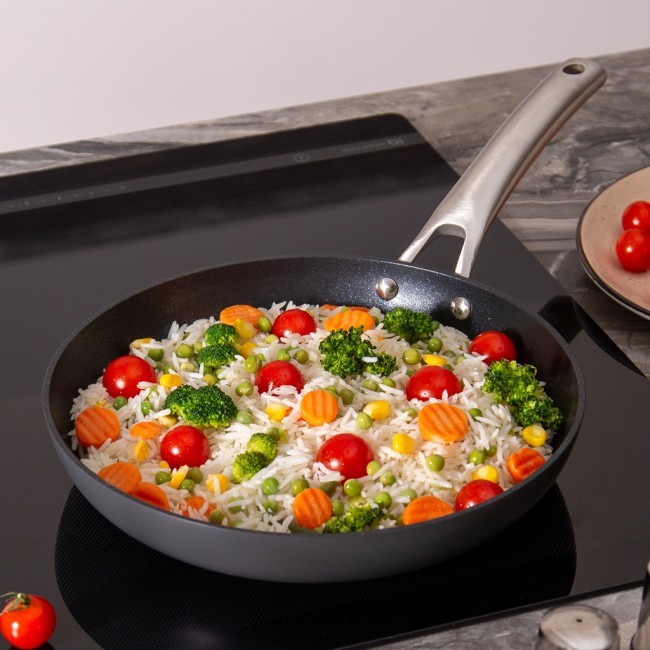 Сковорода c антипригар. 3х слойным покрыт. daikin, серия "chef" agness 26*5.0cm, анодирован.алюминий Agness (947-108)