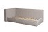 Кровать детская угловая Runa-80 с мех шенилл серая Seppia Ser 114*215*80см (TT-00016135)
