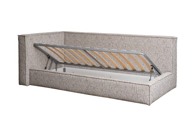 Кровать детская угловая Runa-80 с мех шенилл серая Seppia Ser 114*215*80см (TT-00016135) Кровать детская угловая Runa-80 с мех шенилл серая Seppia Ser 114*215*80см (TT-00016135)