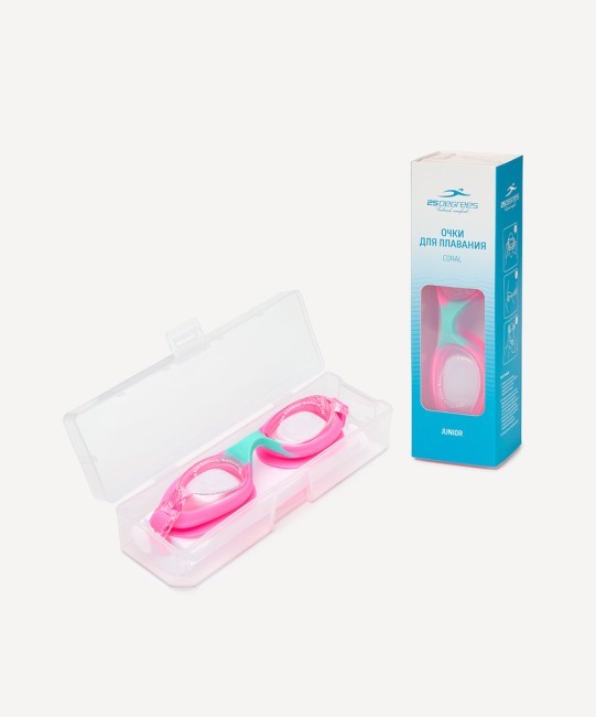 Очки для плавания 25DEGREES Coral Pink/Turquoise, детский (2109212) Очки для плавания 25DEGREES Coral Pink/Turquoise, детский (2109212)