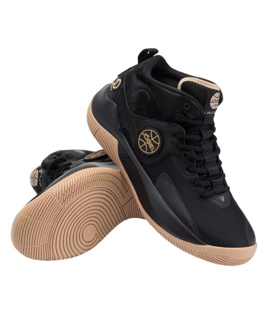 БЕЗ УПАКОВКИ Кроссовки баскетбольные JÖGEL Launch MID, Black/gold (2125637)