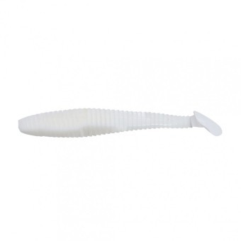 Виброхвост Yaman PRO Flatter Shad, р.5 inch, цвет #01 - White (уп. 4 шт.) YP-FS5-01 (87795)