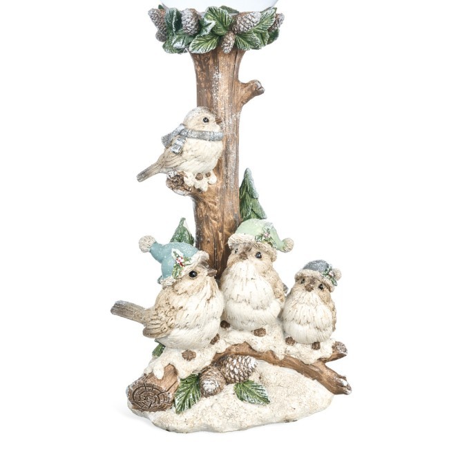 Статуэтка "птички" с led-подсветкой 17х14х41 см Lefard (121-167)