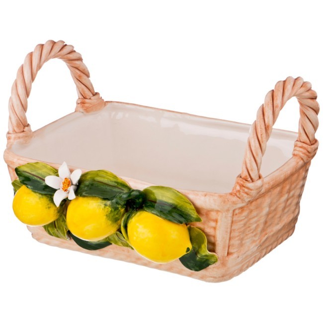 Фруктовница "корзина с лимонами" 27*24 см высота=16 см ORGIA (335-005) Фруктовница "корзина с лимонами" 27*24 см высота=16 см ORGIA (335-005)