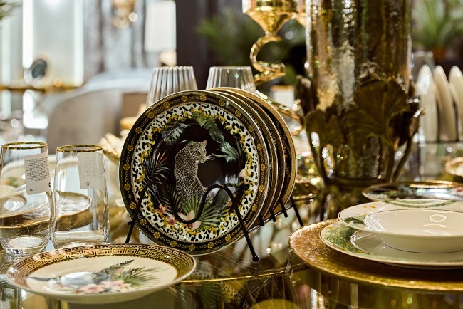 Подставка для тарелок на 4 шт, черная 20*19 см (TT-00008633)