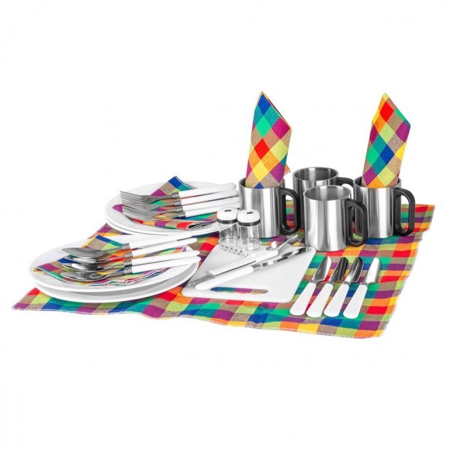 Набор для пикника Helios на 4 персоны HS-605(4)BG (76255) Набор для пикника Helios на 4 персоны HS-605(4)BG (76255)