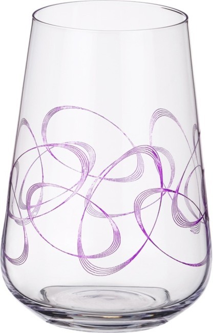 Набор стаканов из 6 шт."sandra" 380 мл. высота=12 см. Bohemia Crystal (674-615)