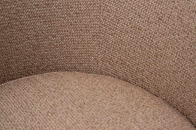 Кресло Napoli вращающееся, рогожка золото/черный Santo300-BEG+Santo302-CHZOL 76*76*76см (TT-00012732)