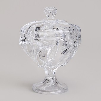 Блюдо с крышкой на ножке "bohema" диаметр=11,5 см высота=16,5 см Lefard (195-232)