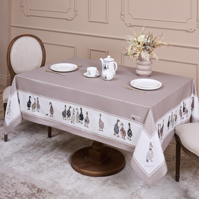 Скатерть "family farm" 160х220см , 100% хлопок, капучино, твил, пропитка Lefard (850-749-21) Скатерть "family farm" 160х220см , 100% хлопок, капучино, твил, пропитка Lefard (850-749-21)