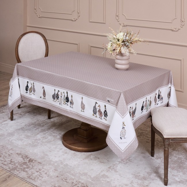 Скатерть "family farm" 160х220см , 100% хлопок, капучино, твил, пропитка Lefard (850-749-21) Скатерть "family farm" 160х220см , 100% хлопок, капучино, твил, пропитка Lefard (850-749-21)