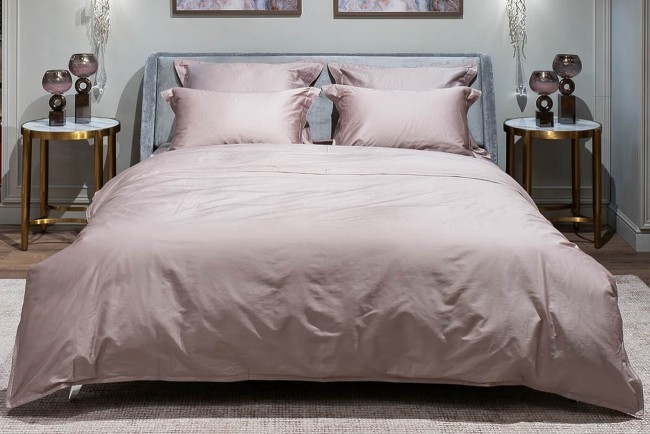 Комплект наволочек сатин пудреная роза 50*70(2шт) (TT-00010358)